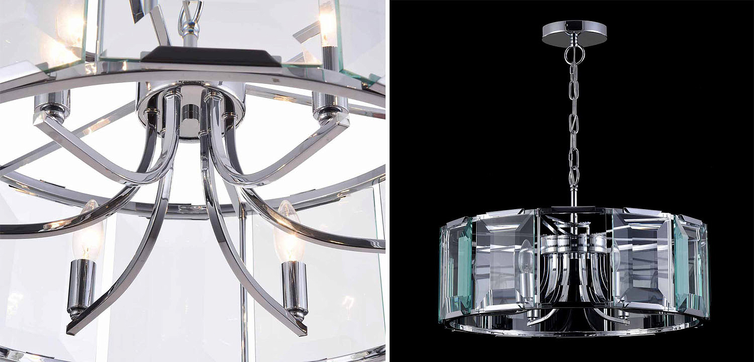 Люстра Harlow Crystal Round Chandelier chrome 6 Люстра Harlow Crystal Round Chandelier chrome 6 - Loft-Concept в Омске