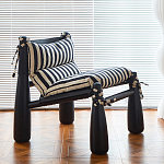 Кресло черно-белое со съемными подушками Celebrity варинант исполнения - 2 | Loft Concept в Омске