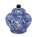 Ваза с крышкой в китайском стиле Гранатовое дерево Blooming Pomegranate варинант исполнения - 7 | Loft Concept в Омске