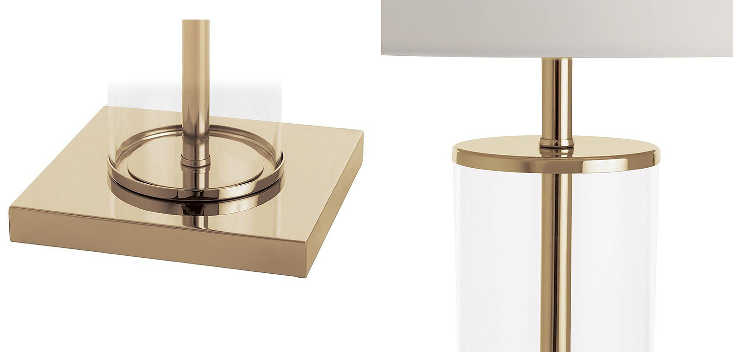 Настольная лампа Ticiana Glass Tube Table lamp gold Настольная лампа Ticiana Glass Tube Table lamp gold - Loft-Concept в Омске