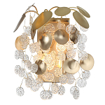 Бра с декоративными подвесками из прозрачного стекла в форме монеток FAIRYTREE Light варинант исполнения - 2 | Loft Concept в Омске