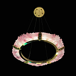 Люстра в форме кольца розовая Warm Pink Light варинант исполнения - 5 | Loft Concept в Омске