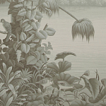 Обои ручная роспись Le Brésil Crystal Grey варинант исполнения - 2 | Loft Concept в Омске