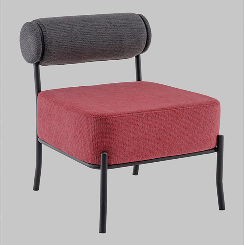 Кресло Ponpoun тёмно-серый бордо Красный Черный Серый в Омске | Loft Concept 