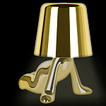 Настольная лампа фигурная цвета золото с гладким абажуром Высота 17 см Sophia варинант исполнения - 1 | Loft Concept в Омске