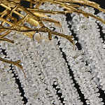 Люстра многоярусная с каркасом из металла и прозрачными подвесками FAIRYTREE Light варинант исполнения - 1 | Loft Concept в Омске