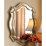 Зеркало настенное овальное в раме цвета шампань Mirror Splashes варинант исполнения - 1 | Loft Concept в Омске