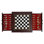 Шахматы в ларце из натуральных камней Долерит Малахит Мрамор Decorative Thematic Chess Русь варинант исполнения - 7 | Loft Concept в Омске