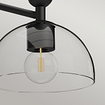 Люстра с 3-мя прозрачными полусферическими плафонами из стекла Alora Mood варинант исполнения - 8 | Loft Concept в Омске