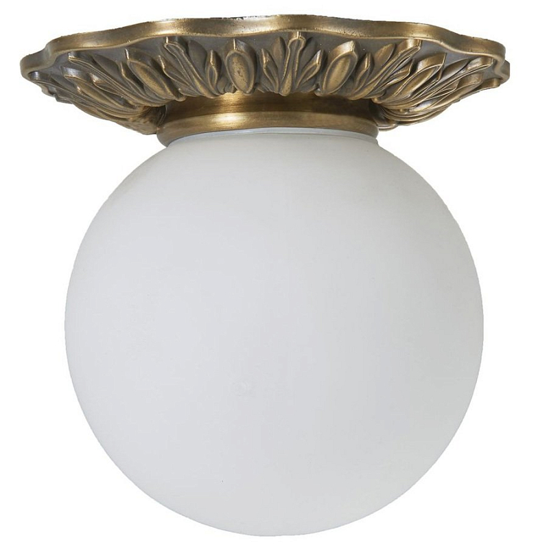 Потолочный светильник Globus Lamp Bronze Бронза Молочный Потолочный светильник Globus Lamp Bronze Бронза Молочный в Омске | Loft Concept
