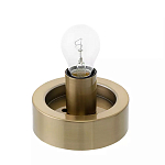 Настольный светильник с плафоном из затемненного стекла с рельефным узором Glass lampshade with Relief Pattern варинант исполнения - 2 | Loft Concept в Омске