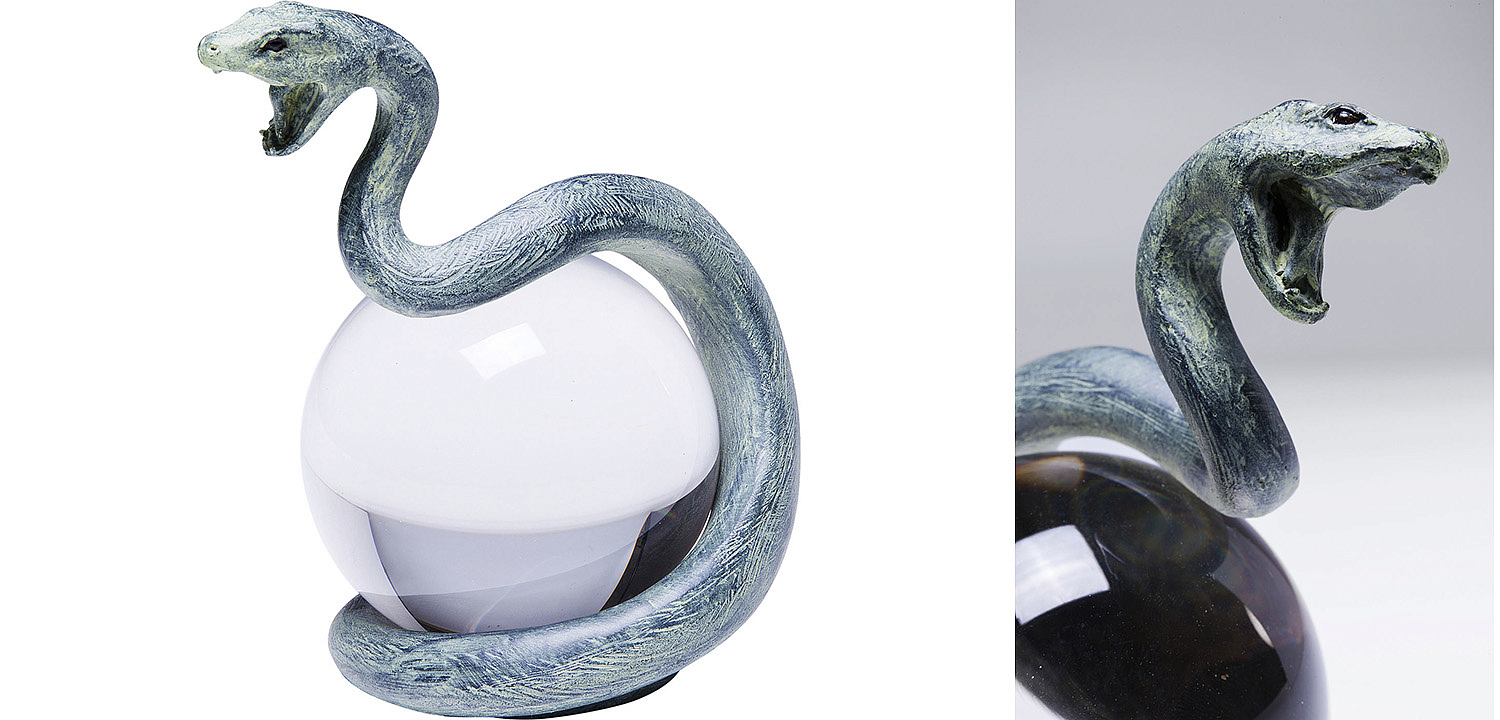 Статуэтка Змея на прозрачном шаре - Loft-Concept в Омске