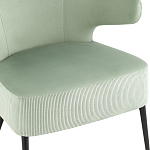 Современное мягкое кресло на металлических ножках Rakush Pistachio варинант исполнения - 6 | Loft Concept в Омске