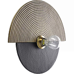 Круглый настенный фактурный светильник Textured Disc варинант исполнения - 1 | Loft Concept в Омске