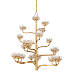 Люстра золотая в виде растения Golden Flower Glade варинант исполнения - 4 | Loft Concept в Омске