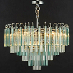 Дизайнерская люстра AQUA Blue Lagoon бирюзовое стекло несколько ярусов варинант исполнения - 6 | Loft Concept в Омске