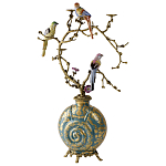 Бронзовый подсвечник Птичий рай Flora варинант исполнения - 2 | Loft Concept в Омске