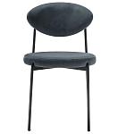 Стул металлический с мягкой спинкой и сиденьем из велюра Alfie Chair варинант исполнения - 5 | Loft Concept в Омске