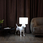 Лампа COLLECTION OF DOGS с абажуром Бультерьер варинант исполнения - 3 | Loft Concept в Омске