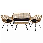 Кушетка плетеная из ротанга Wicker Сouch варинант исполнения - 5 | Loft Concept в Омске