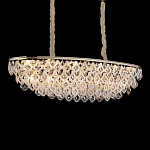 Люстра овальная с каскадом из подвесных прозрачных элементов Attractiveness варинант исполнения - 2 | Loft Concept в Омске
