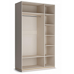 Шкаф трёхдверный с 1-ой зеркальной дверью Satin Furniture варинант исполнения - 3 | Loft Concept в Омске