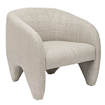 Дизайнерское кресло мягкое в белой обивке White Canvas варинант исполнения - 1 | Loft Concept в Омске