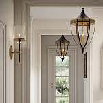 Подвесной светильник в форме фонаря чёрного цвета Black Lantern варинант исполнения - 3 | Loft Concept в Омске