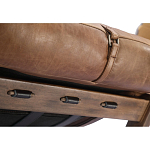 Двухместный диван Duncan винтажная коричневая кожа варинант исполнения - 3 | Loft Concept в Омске