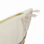 Чехол на подушку с вышивкой в виде геометрических узоров Beige Calista Rect варинант исполнения - 3 | Loft Concept в Омске