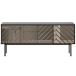 Длинная тумба с зеркальным декором Serena варинант исполнения - 5 | Loft Concept в Омске