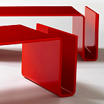 Дизайнерский кофейный стол Poltronova T01 Red Coffee Table варинант исполнения - 6 | Loft Concept в Омске