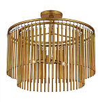 Потолочный светильник двухъярусный золотого цвета Metal Tentacles варинант исполнения - 2 | Loft Concept в Омске