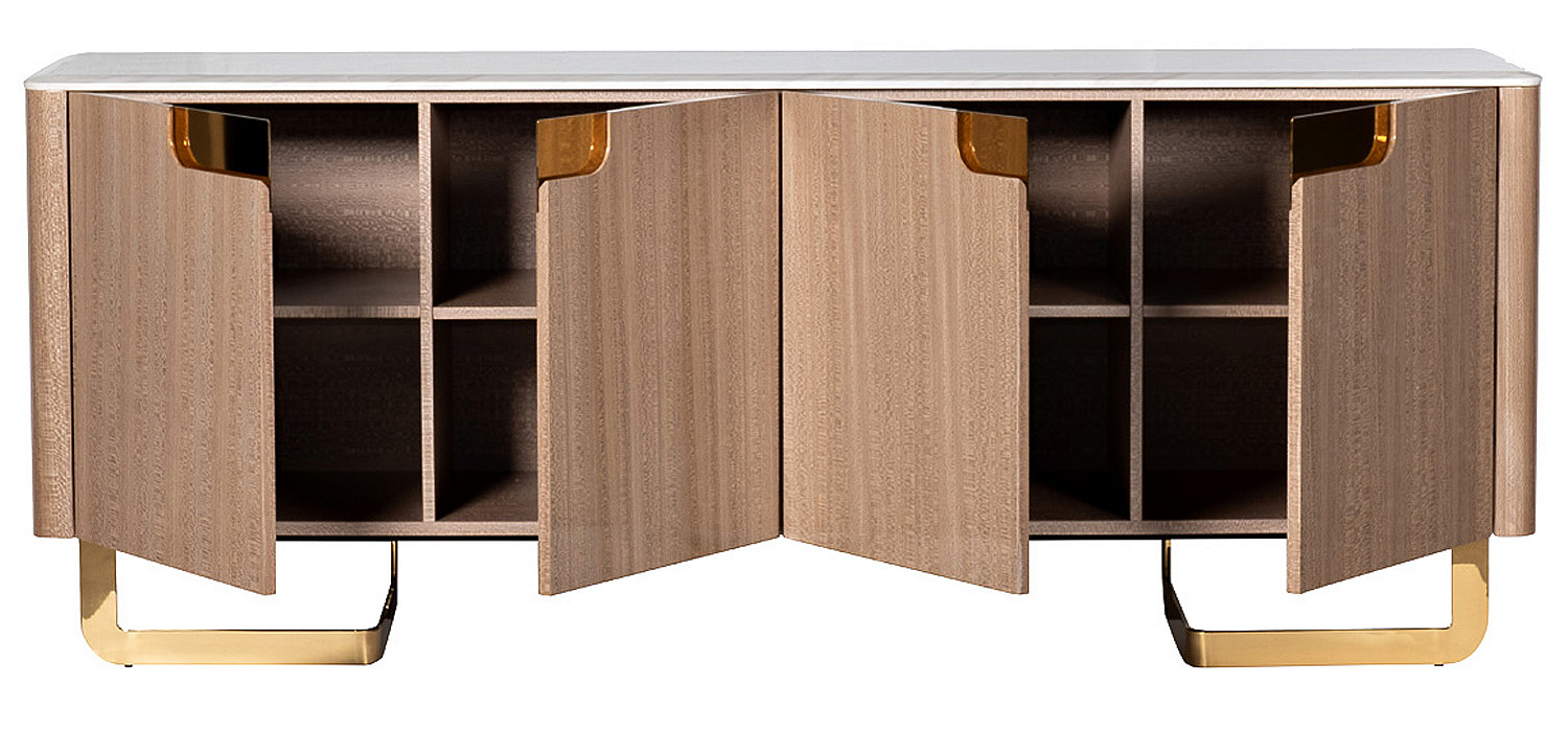 Комод длинный на металлических ножках Bertran Chest of Drawers Комод длинный на металлических ножках Bertran Chest of Drawers - Loft-Concept в Омске