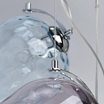 Люстра каскадная с 9-ю разноцветными стеклянными плафонами Kaleido варинант исполнения - 11 | Loft Concept в Омске