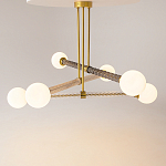 Люстра со стеклянными вставками Helios варинант исполнения - 2 | Loft Concept в Омске