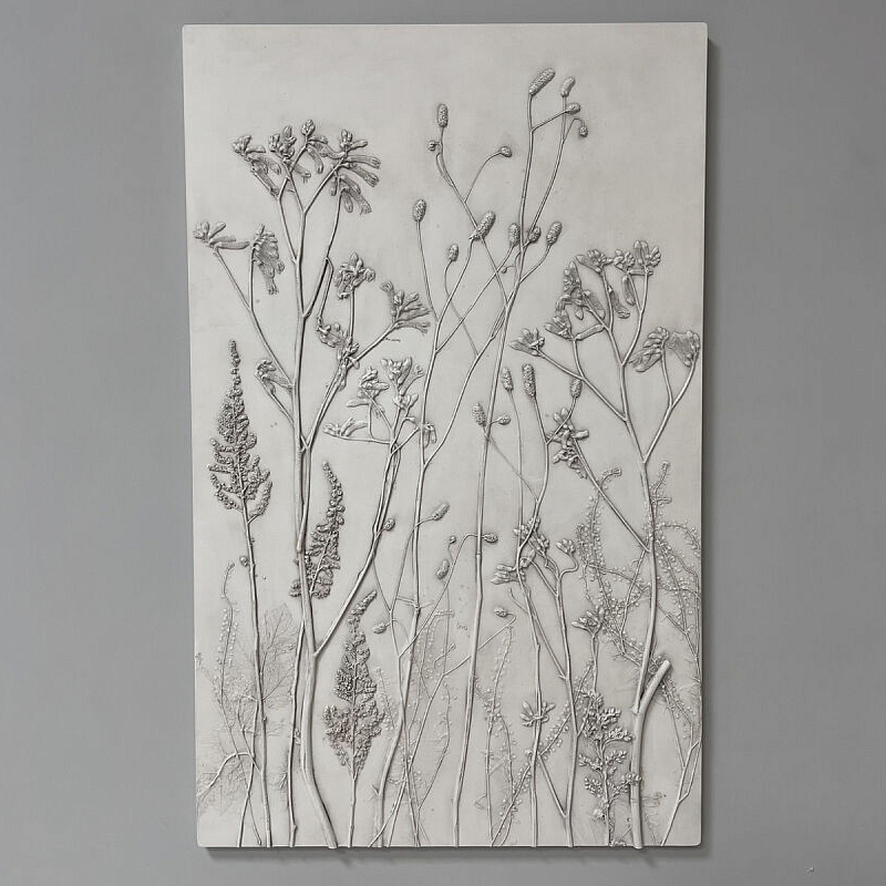 Панно Сангисорба Белый Серый в Омске | Loft Concept 