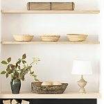 Настольная лампа деревянная с белым абажуром Wooden Table Lamp варинант исполнения - 6 | Loft Concept в Омске