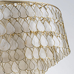 Люстра многоярусная с декором из натуральной морской ракушки Iridescent Light варинант исполнения - 8 | Loft Concept в Омске