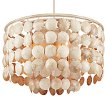 Люстра с каскадом из круглых декоративных элементов Texture Discs варинант исполнения - 2 | Loft Concept в Омске