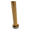 Стул велюровый хаки на золотистых металлических ножках Vendramin Chair варинант исполнения - 6 | Loft Concept в Омске