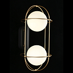 Бра настенное с 2 белыми плафонами Karina варинант исполнения - 2 | Loft Concept в Омске