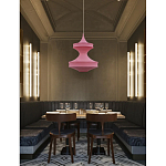 Подвесной вязаный розовый светильник «Моника» варинант исполнения - 2 | Loft Concept в Омске