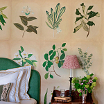 Обои ручная роспись Botanical Studies Linnaeus colourway варинант исполнения - 5 | Loft Concept в Омске