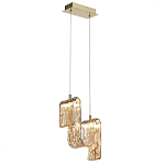 Подвесной светильник волнистой формы из фактурного стекла Wave варинант исполнения - 3 | Loft Concept в Омске