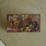Шкатулка из эпоксидной смолы с цветами розовая Epoxy Resin Rectangular Box Pink варинант исполнения - 3 | Loft Concept в Омске