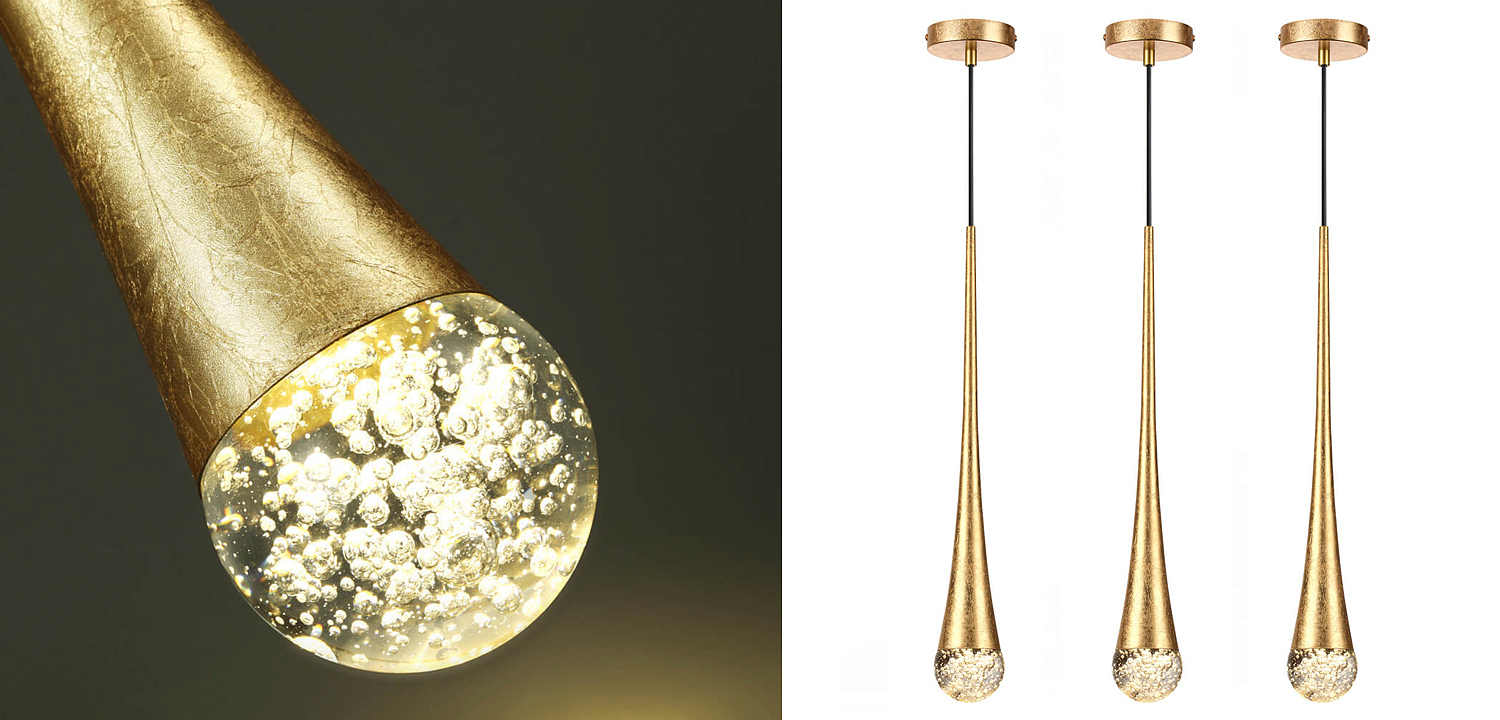 Подвесной светильник Golden Drop Lamp Подвесной светильник Golden Drop Lamp - Loft-Concept в Омске
