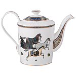 Чайный сервиз из фарфора с изображением лошадей на 6 персон 15 предметов Porcelain Horse Set  варинант исполнения - 2 | Loft Concept в Омске
