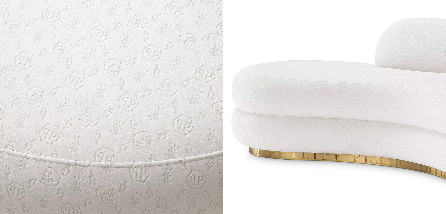 Диван белый Philipp Plein Sofa Icon Диван белый Philipp Plein Sofa Icon - Loft-Concept в Омске