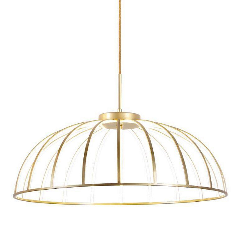 Подвесной светильник Brass Modern FRITURE VERTIGO PENDANT  Матовая латунь Белый в Омске | Loft Concept 